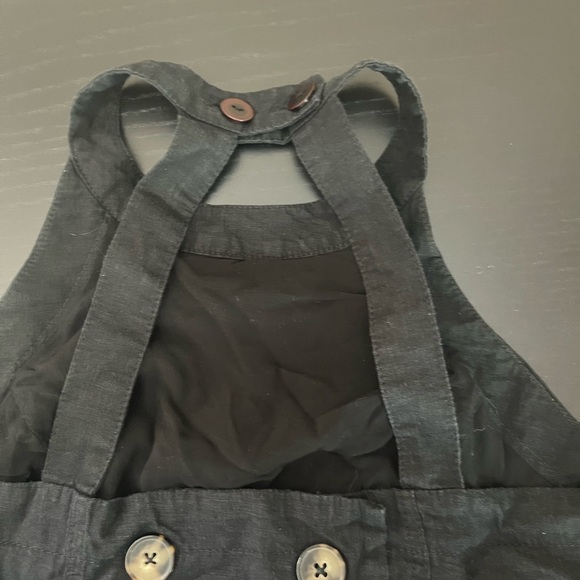 Anthropologie Black Maxi Halter Dress Size 6 - Picture 6 of 16